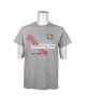 SHORT SLEEVE GREY LACES T-SHIRT